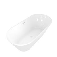 FREISTEHENDE Badewanne Wanne F01 170x80cm - Weiß, Glas/Kunststoff (80/58/170cm) - AcquaVapore by Sandra Jentho