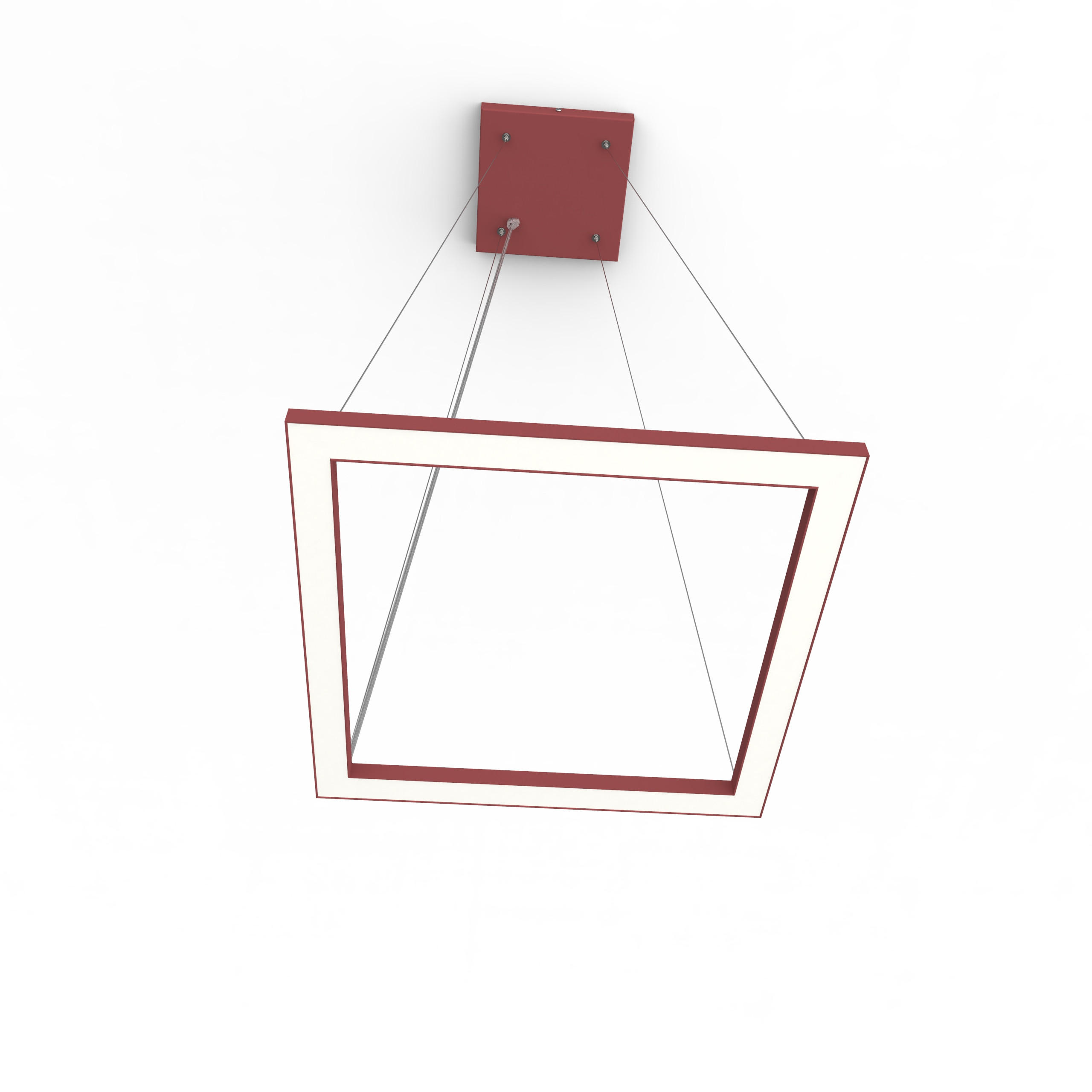 LED-HÄNGELEUCHTE - Rot, Metall (40/40/100cm) - Lumicom