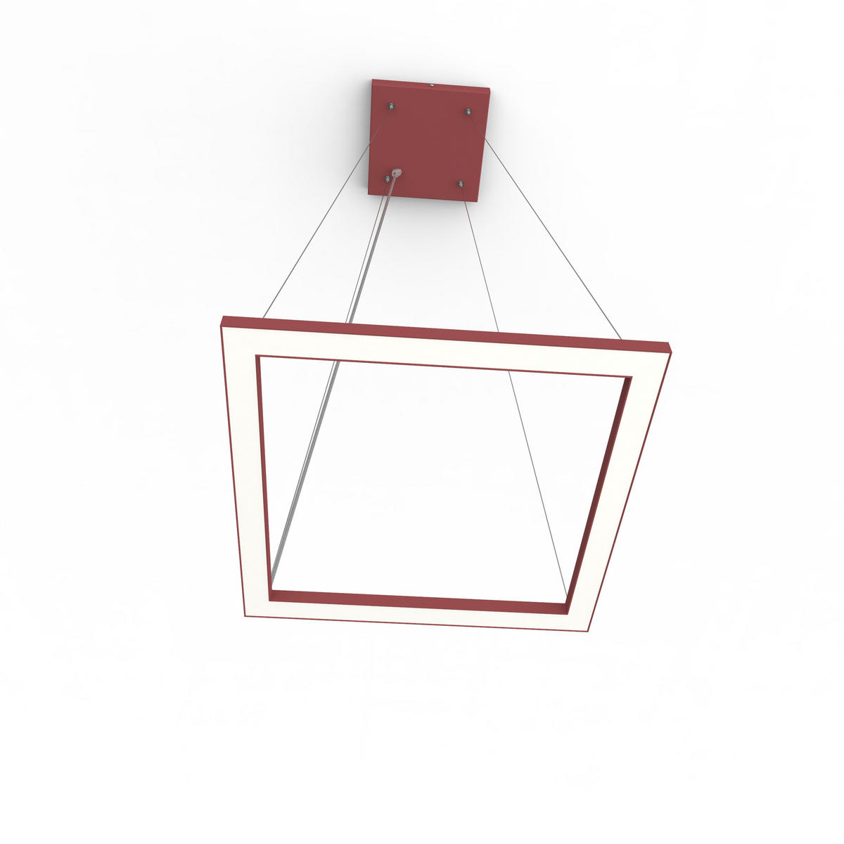 LED-HÄNGELEUCHTE - Rot, Metall (40/40/100cm) - Lumicom