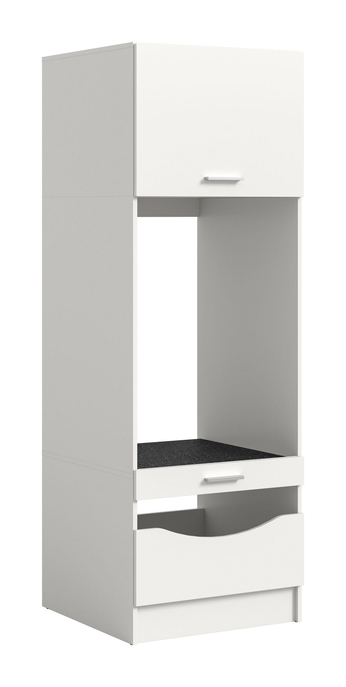 WASCHMASCHINENSCHRANK Mixx (B/H/T: ca. 66/195/68 cm) in Weiß/weiß - Weiß, Holzwerkstoff (66/195/68cm) - Homes & Jones