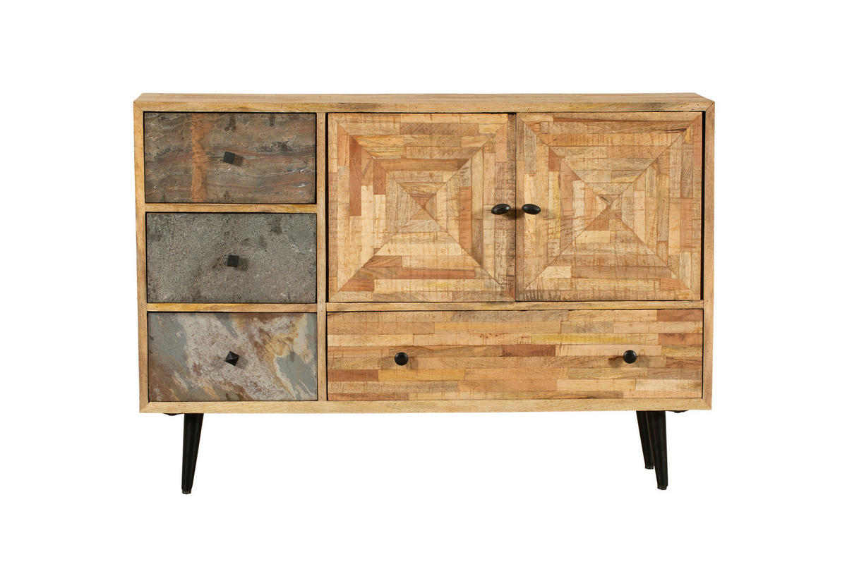 SIDEBOARD Kjell Holz Braun 79x31x117,5cm - Braun, Holz (31/79/117.5cm) - DELUKE