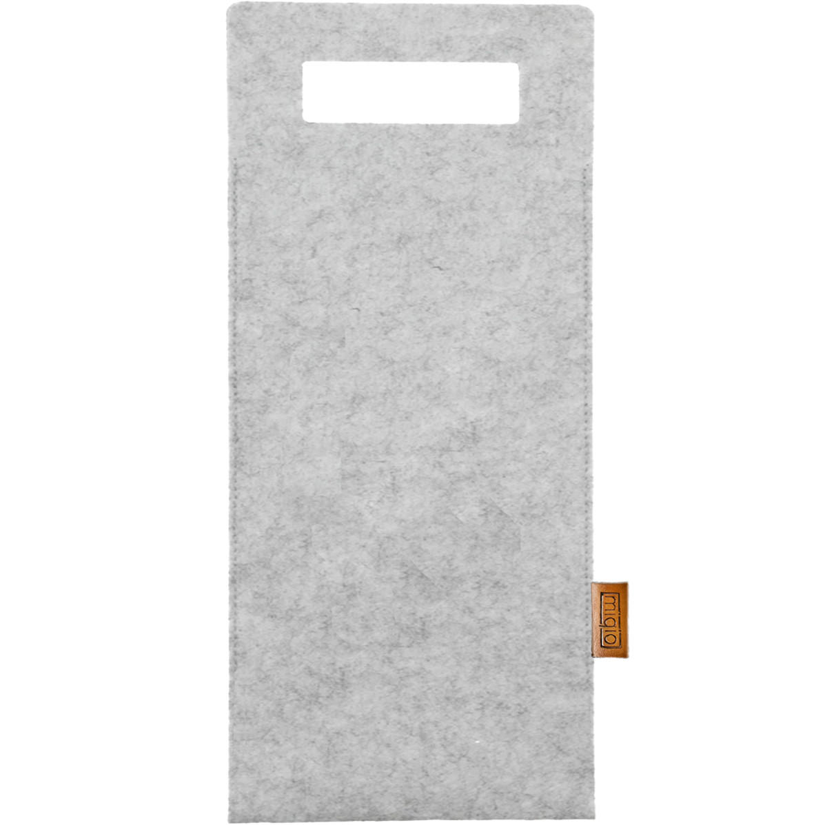 FLASCHENTASCHE aus Filz - Hellgrau, Textil (17/1/40cm) - Miqio Design