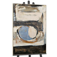 GEMÄLDE Geometrische Farben Schattenfugenrahmen Beige 140x100 cm - Beige, Holz (140/100cm) - YS-art gallery