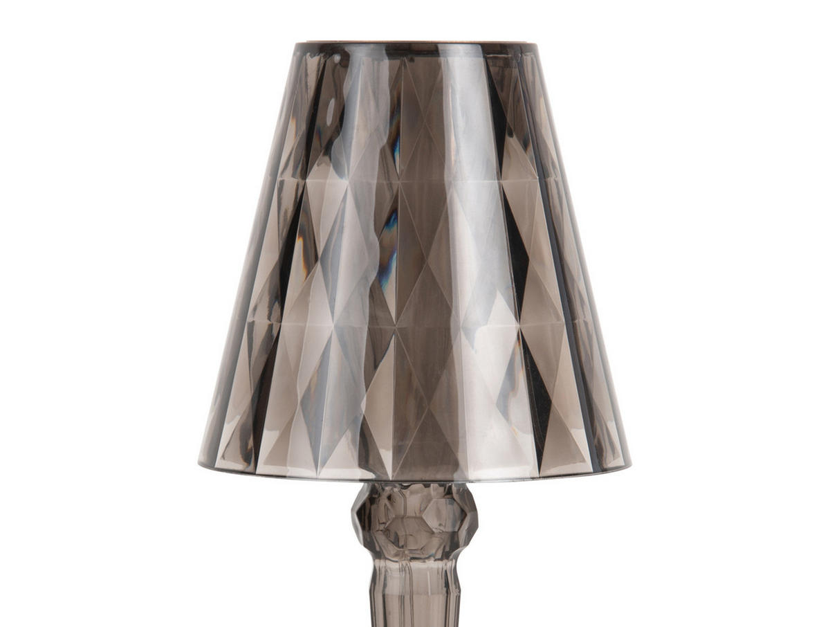 TISCHLAMPE Gem 10/10/25 cm - Grau, Kunststoff (10/10/25cm) - Leitmotiv