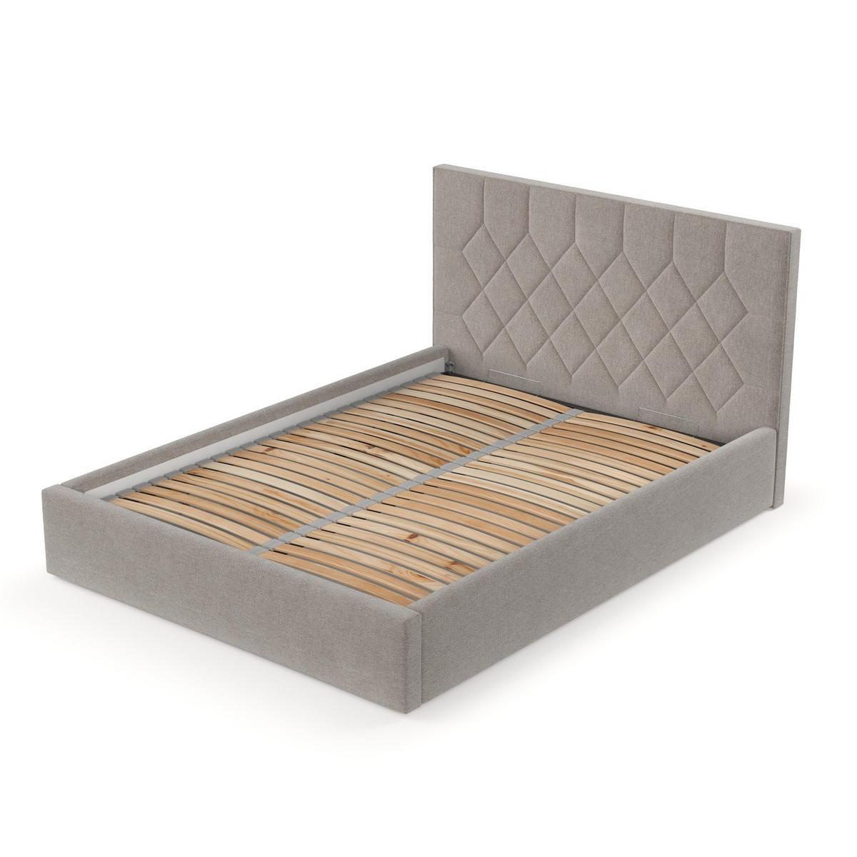 POLSTERBETT Brisa 180/200 cm Beige im Asti Stoff - Beige/Schwarz, Holz/Holzwerkstoff (180/200cm) - AltaBeds