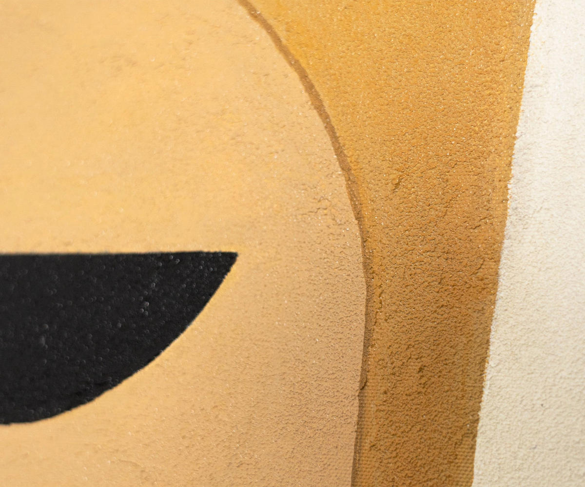 GEMÄLDE Geometrie des Gesichts Schattenfugenrahmen Schwarz 120x80 cm - Schwarz, Holz (120/80cm) - YS-art gallery