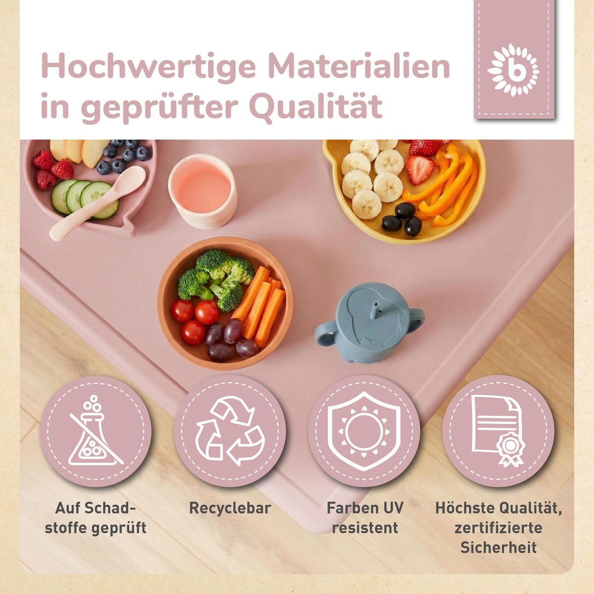 KINDERTISCH Dreamy Rose Gartentisch Kinder - Rosa, Kunststoff (62/52/62cm) - Bieco Spielwaren