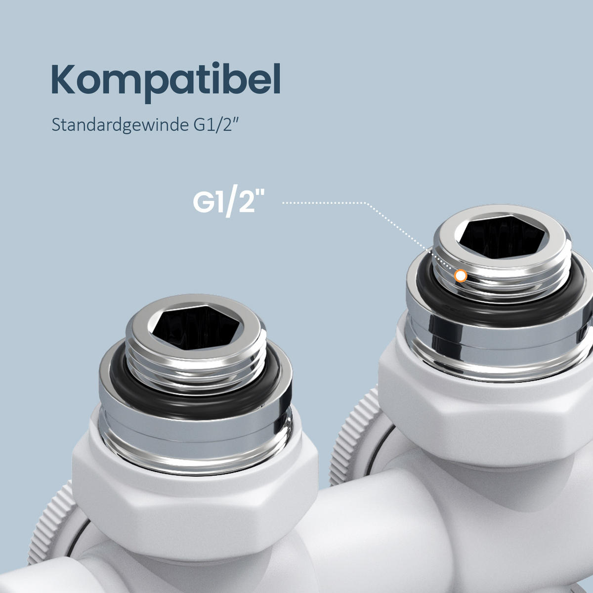 UMIVAONIČKI KOMPLET 2-DIJELNI dimljeni hrast 41,7/24/64,6 cm - bijela, metal (4.7/9/18.1cm) - EMKE