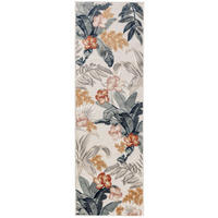 VNITŘNÍ a venkovní běhoun Flora Vícebarevné 80x250 cm - krémová, plast/umělá hmota (80/250cm) - benuta