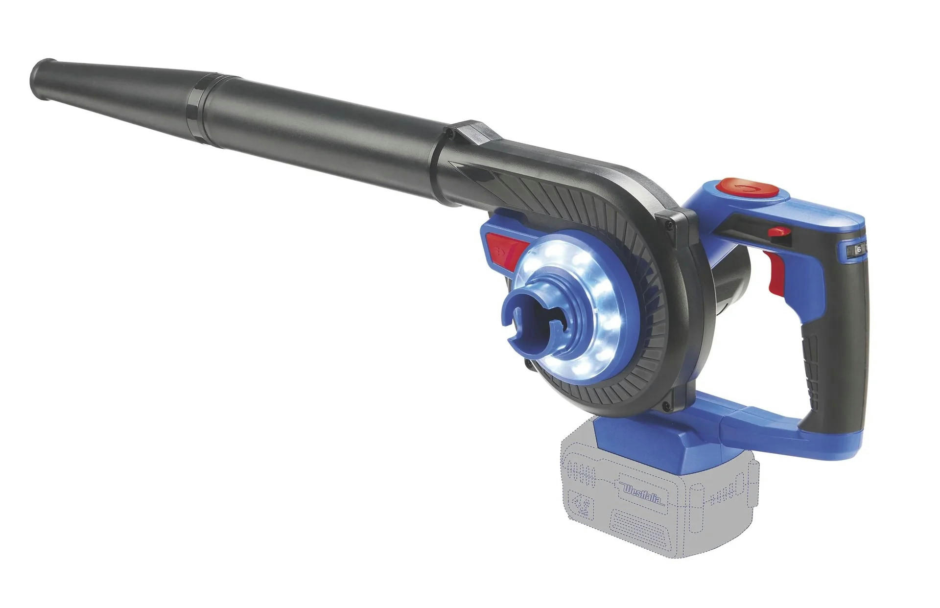 3-IN-1 kabelloses Turbo-Gebläse 18 Volt Li-Ion AMG18 (Akku und Ladegerät nicht enthalten) - Ahornfarben, Kunststoff (1/1/30cm) - Westfalia