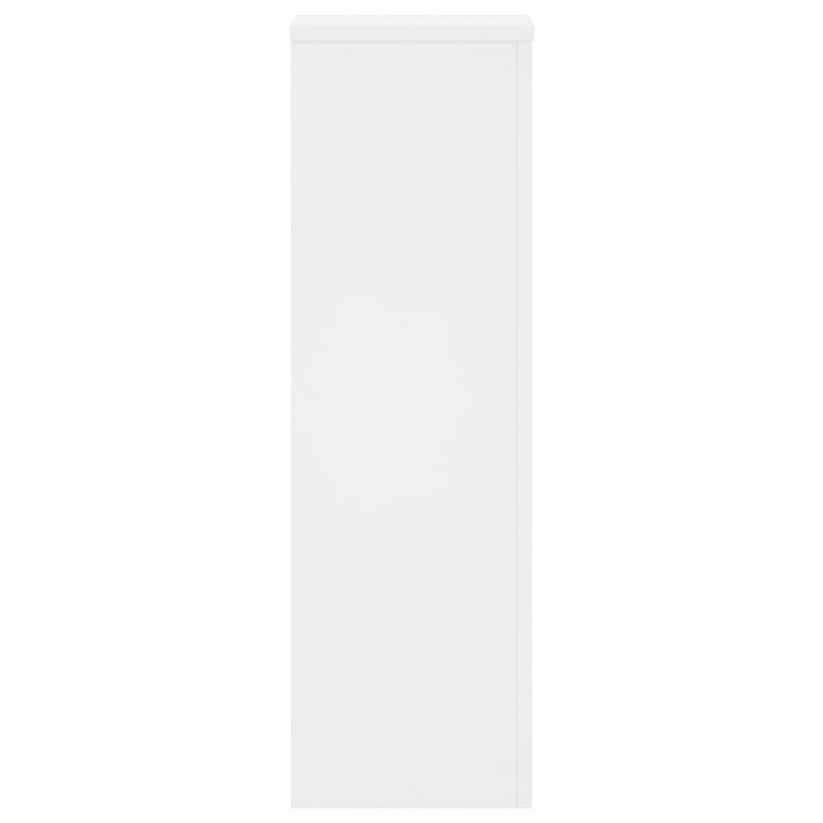 PFLANZENSTÄNDER 2er Set Weiss 25/25/80 Cm Holzwerkstoff - Weiß, Holzwerkstoff (25/80/25cm) - vidaXL