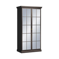 SCHRANK 2 Türen Toja Anthrazitfarbenes Holz - Braun, Holzwerkstoff (102.4/200/55.7cm) - Petits-meubles