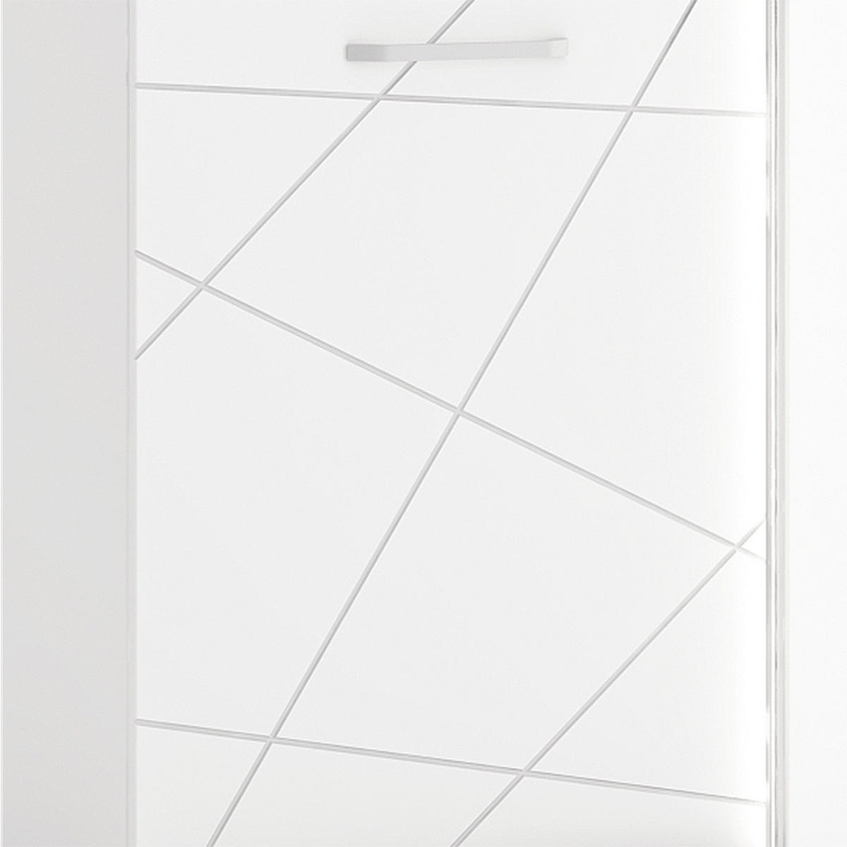 WOHNZIMMER-SET 4-TLG. Visalia-129 - Weiß, Holzwerkstoff (360/200/40cm) - Lomado
