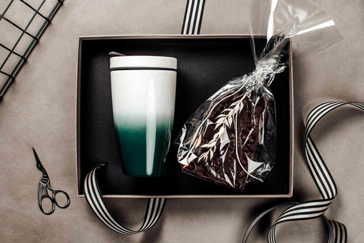 KAFFEEBECHER M Coffee To Go Green 350 ml - Grün, Keramik (0.35L) - like.Villeroy & Boch