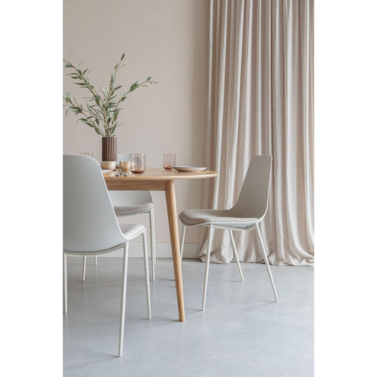 ESSZIMMERSTUHL Jeffrey Weiß - 4 er Set - Weiß, Kunststoff (49/88/48.5cm) - Housecraft Living