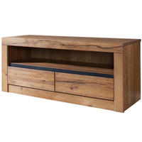 TV-BOARD Wild-/Zerreiche 115x42x49 natur geölt MONTREUX #103 - Naturfarben, Holz (115/49/42cm) - Massivmoebel24