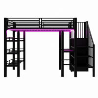 HOCHBETT Eisen 90/200 cm Schwarz - Schwarz, Metall - Raumix