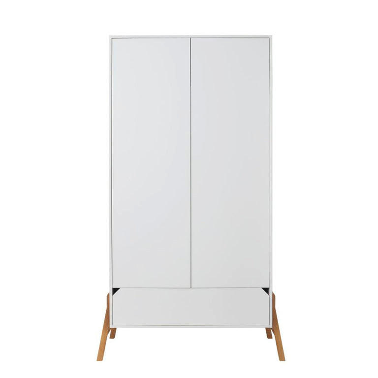 SCHRANK 2 Türen Weiß - Weiß, Holzwerkstoff (117/199/50cm) - Petits-meubles