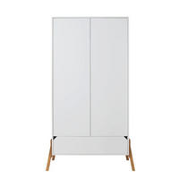 ORMAR 2 vrata Bijeli - bijela, drvni materijal (117/199/50cm) - Petits-meubles