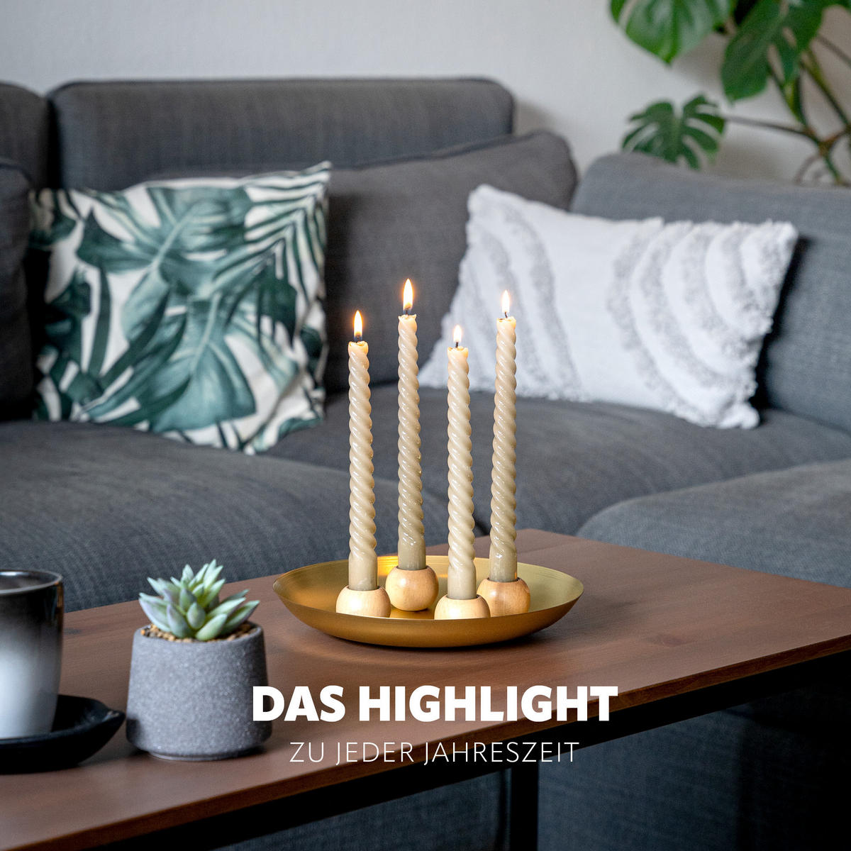 KERZENHALTER, Gold - Goldfarben, Metall (22.5/3.5/22.5cm) - bremermann