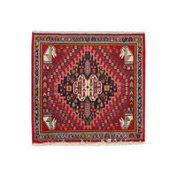 TEPPICH Gashgai Rot 59/63 cm Schurwolle - Rot, Textil (63/59cm) - Looma