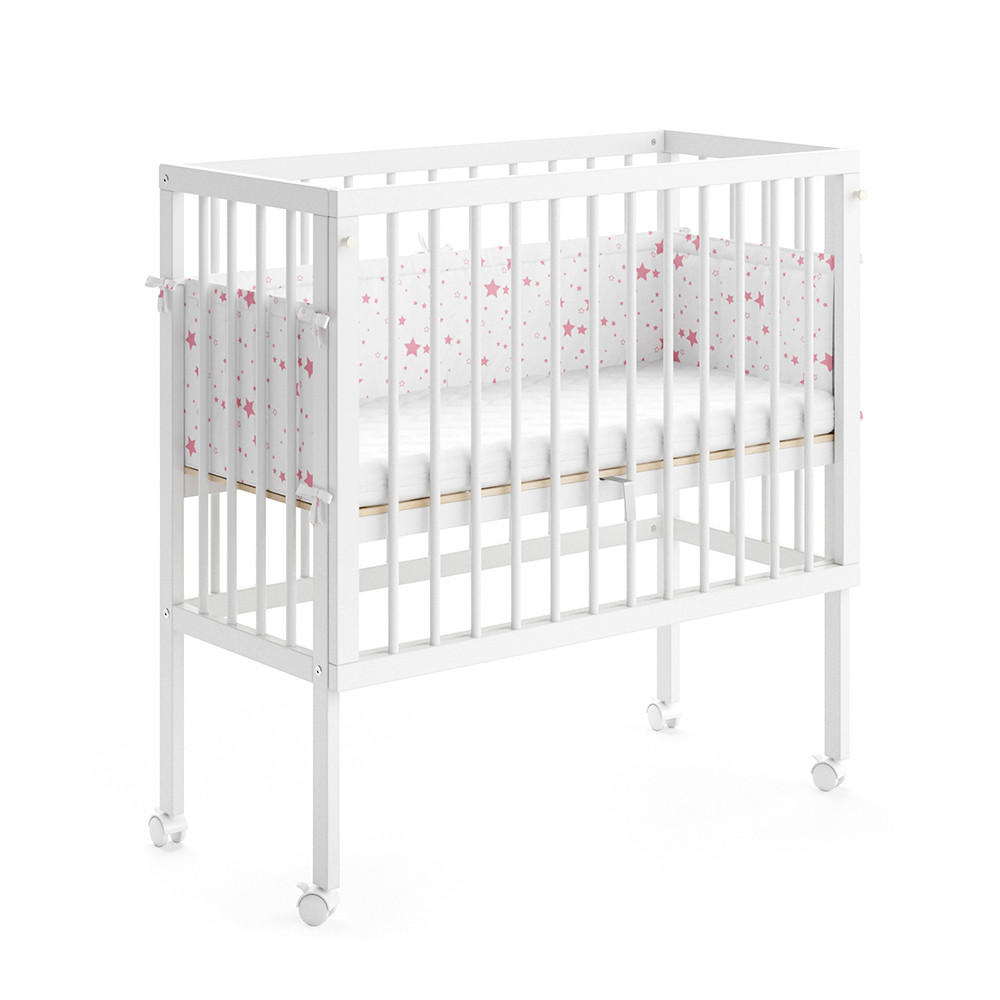 BEISTELLBETT Sophie Weiß 94 x 90 cm 2 Seitenschienen - Weiß, Holz (40/90cm) - VitaliSpa