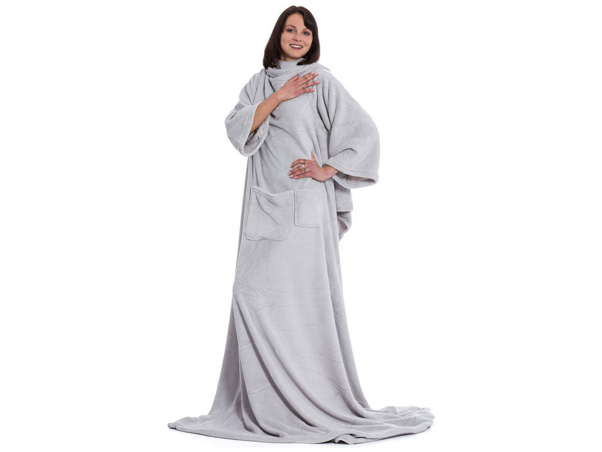 KUSCHELDECKE, 170x200 cm, 100% Polyester, Weiß - Silberfarben, Textil (170/200cm) - Zollner