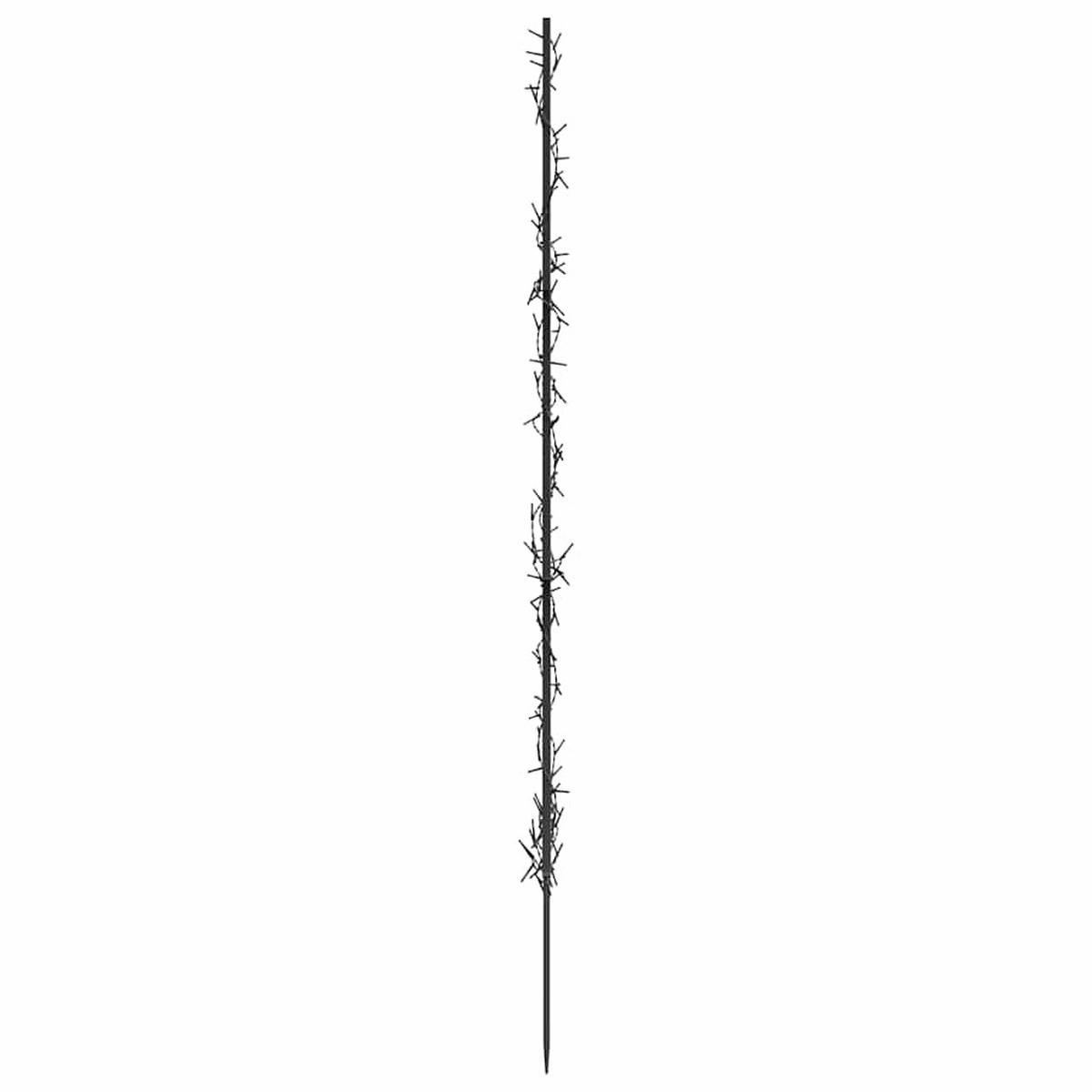 WEIHNACHTSBAUM Mit Erdspiessen Und 115 Leds 90 Cm - Schwarz, Kunststoff (62/115/2cm) - vidaXL