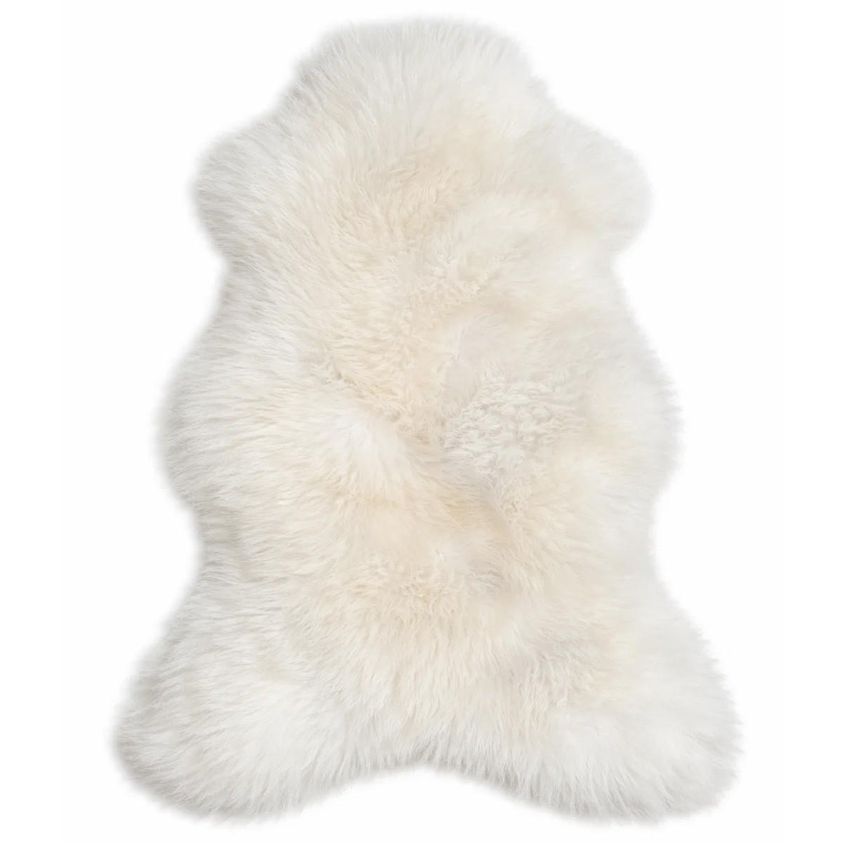 SCHAFFELL Lammfell Naturweiß ca. 90 cm - Weiß, Fell (50/90cm) - Provellus