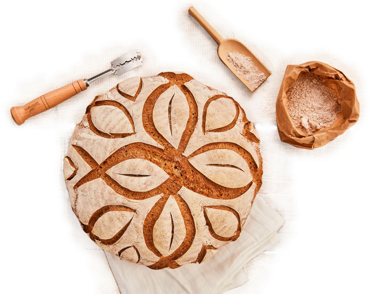 DEKORIERMESSER für Brot Laib & Seele 19 cm - Braun, Keramik (2/2/1cm) - Birkmann