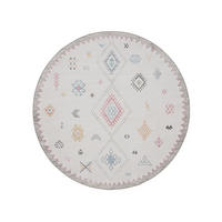 VINTAGE-TEPPICH George waschbar ø 120 cm rund - Multicolor, Kunststoff (120/120cm) - benuta