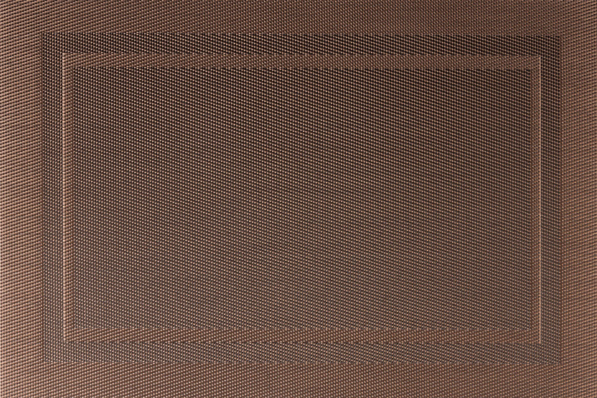 TISCHSET Platzdeckchen - Metall Braun - 45 x 31 cm - 6 Stück - Dunkelbraun, Kunststoff (31/45cm) - Jay Hill