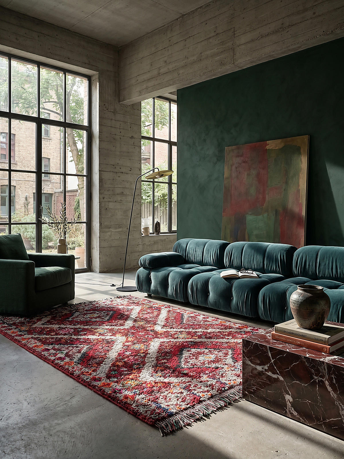 SHAGGY-TEPPICH TAFRAUT, im Berber-Stil, Rot, 200 x 300 cm - Rot, Textil (300/200cm) - KADIMA DESIGN