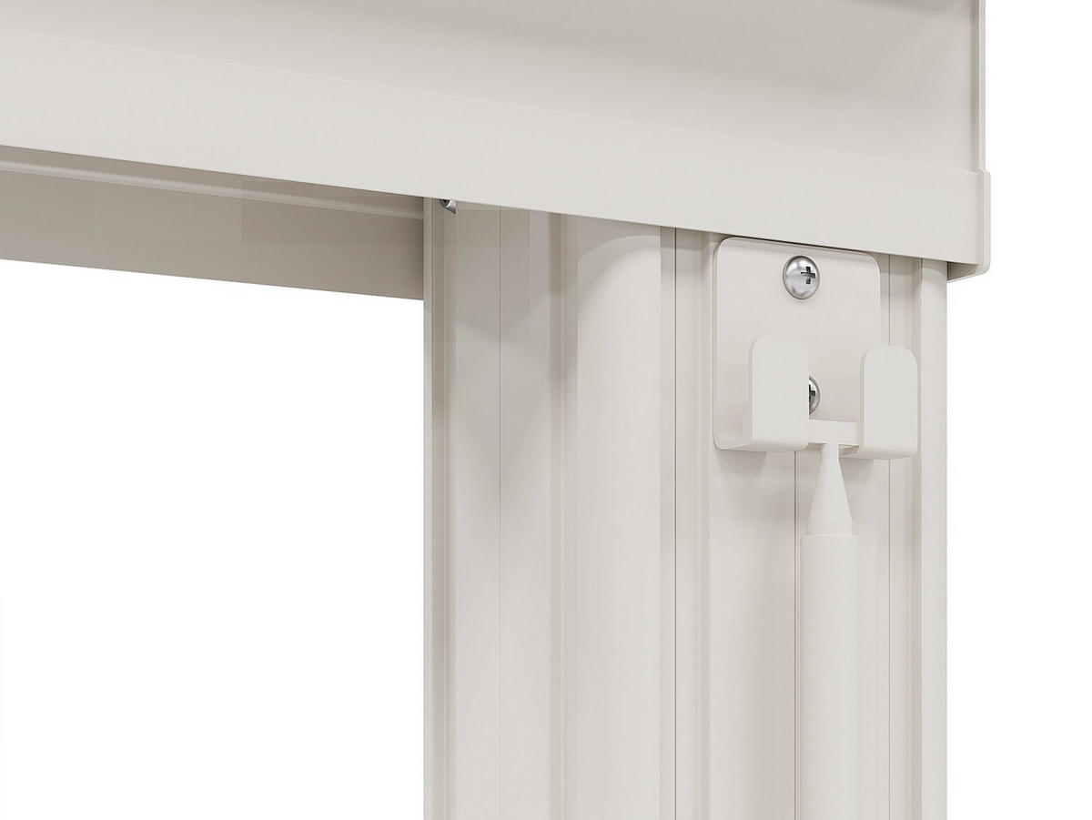 ANLEHNENDE Pergola - 400cm x 298cm - Polycarbonat - weiß - IZEDA - Weiß, Kunststoff (400/200/298cm) - Vente-Unique