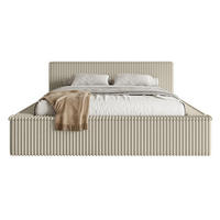 POLSTERBETT AFFOLIO Hellbeige 160x200 cm - Ecru/Schwarz, Kunststoff/Textil (160/200cm) - Selsey