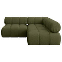 ECKSOFA modulares Sofa Samaro-L1 - 190x190x70 cm Grün Bouclé - Grün, Holzwerkstoff/Textil (190/190cm) - ALTDECOR