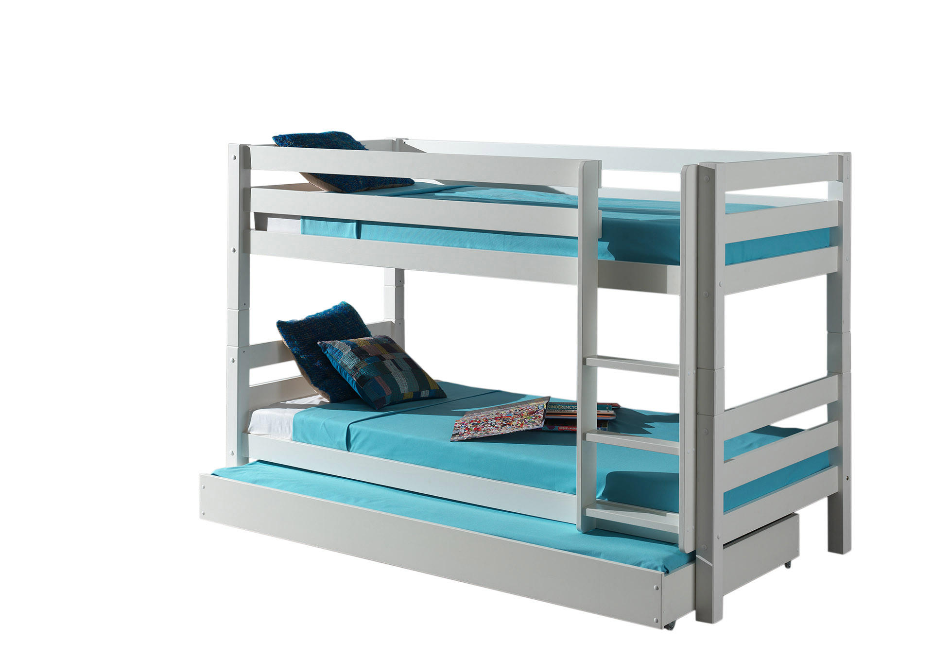 ETAGENBETT PINO Weiß 106x210x140 cm - Weiß, Holz - FURNLUX