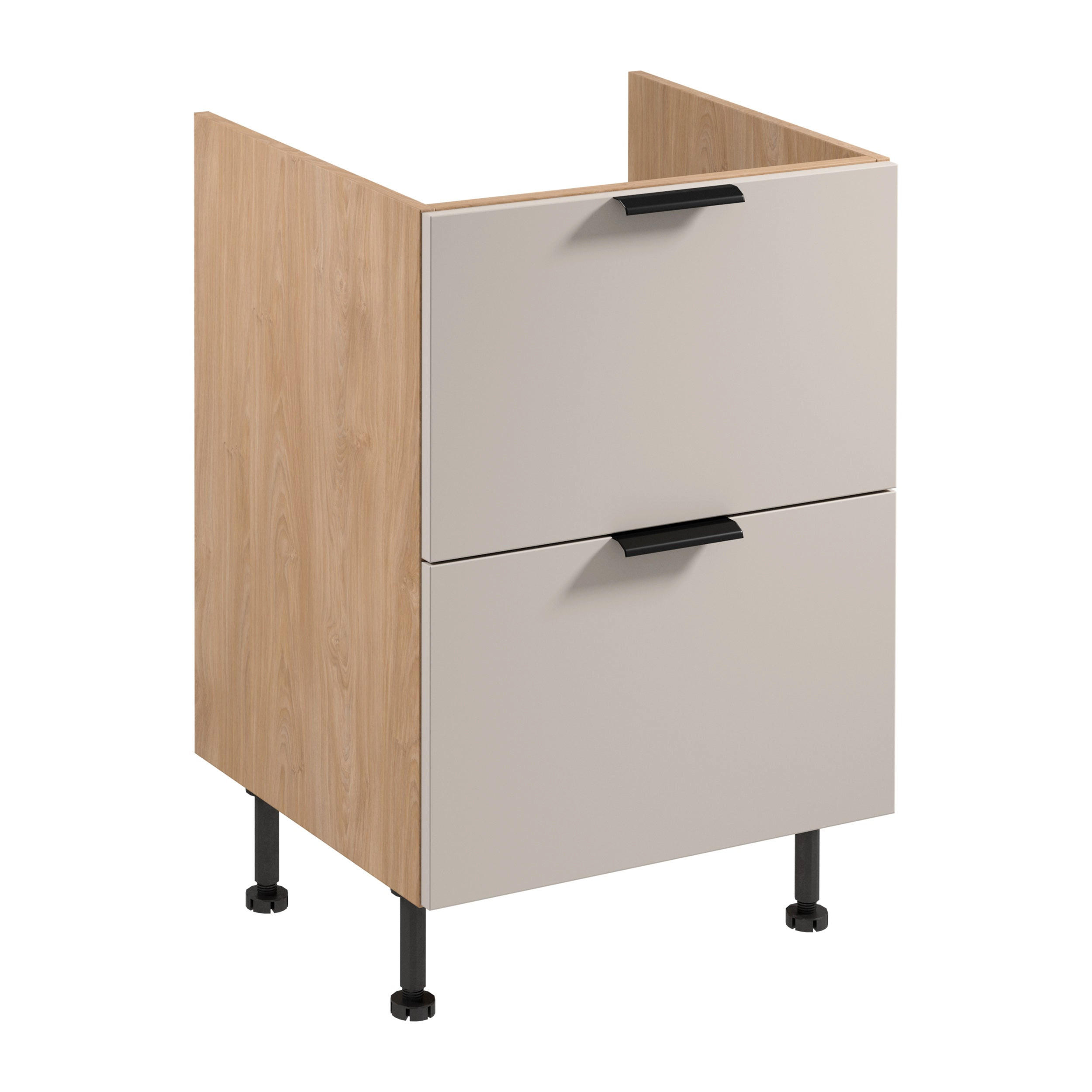 Royal24_Markt Spülenunterschrank Sonoma Eiche, Beige 60x87x52 cm