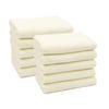 HANDTÜCHER, 10er-Set, 50x100 cm, 100% Baumwolle, Weiß - Creme, Textil (50/100cm) - Zollner