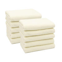 HANDTÜCHER, 10er-Set, 50x100 cm, 100% Baumwolle, Weiß - Creme, Textil (50/100cm) - Zollner