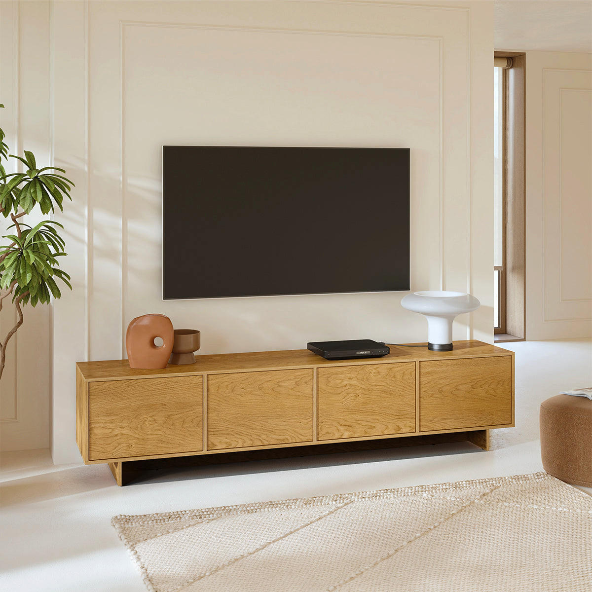 TV STOLÍK Tadao Drevo - hnedá, kompozitné drevo (221/50.5/41.5cm) - Petits-meubles