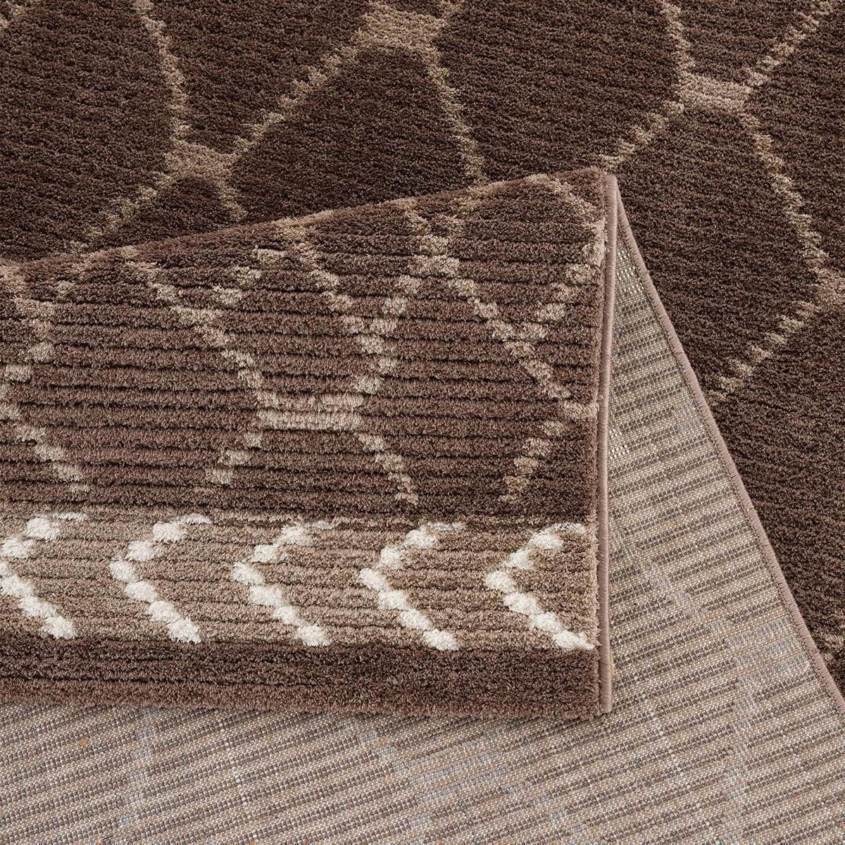 KURZFLOR-TEPPICH April 2312 Braun 140x200 cm - Braun, Textil (140/200cm) - carpet city