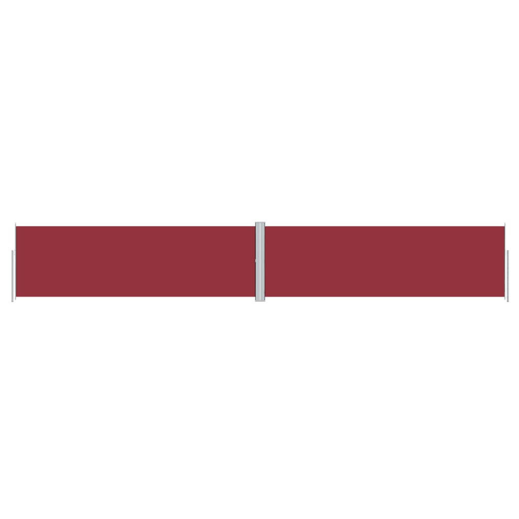SEITENMARKISE Ausziehbar Rot 160x1000 cm - Rot, Textil (1/160/1000cm) - furnicato