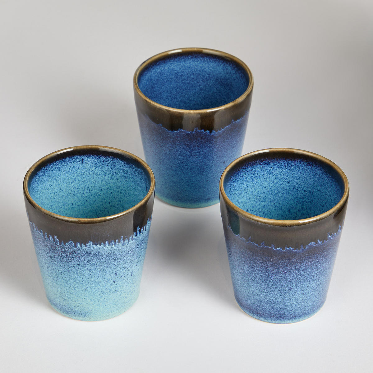 LATTE MACCHIATO GLAS (6er-Set) Artisan 320 ml - Blau, Keramik (0.32L) - Butlers