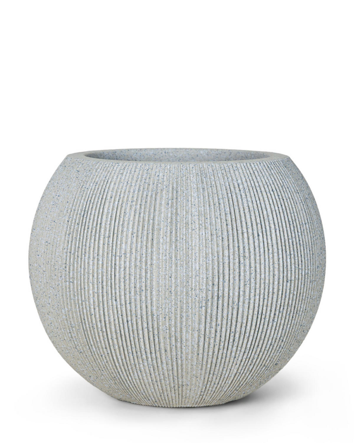 BLUMENTOPF Grau ROTONDO M 37x37x30 cm - Grau, Kunststoff (30cm) - Mazovia