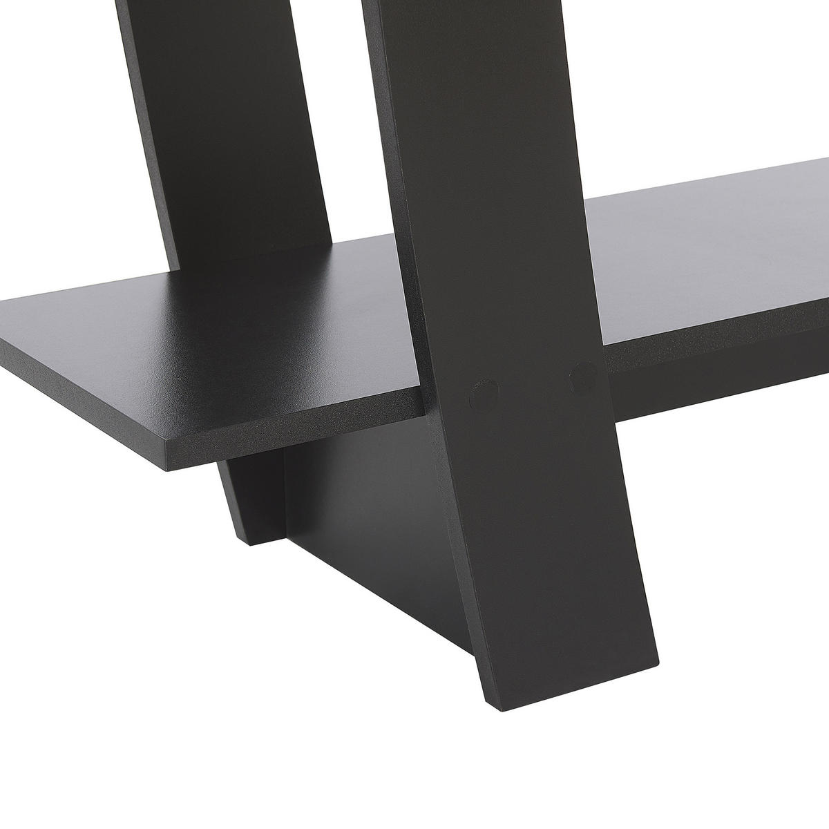 REGAL 5 Fächer Kener - Schwarz, Holzwerkstoff (111/180/29cm) - Beliani