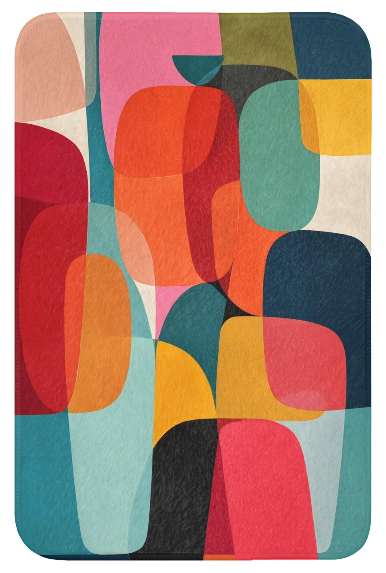 WC-VORLEGER Formen - Bunt - Abstrakt - Flugzeuge WC Teppich 40x60 cm - Multicolor, Kunststoff/Textil (40/1cm) - OnlyWow