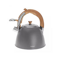WASSERKESSEL Grau 23/20.5/22 cm KB7501 - Grau, Metall (23cm) - Klausberg 