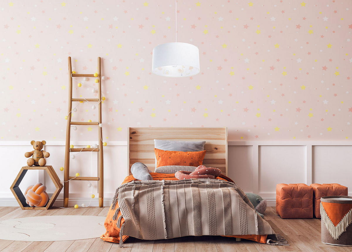 HÄNGELEUCHTE Bunt 40/20 cm - Multicolor/Weiß, Kunststoff (40/0.6/20cm) - ONZENO