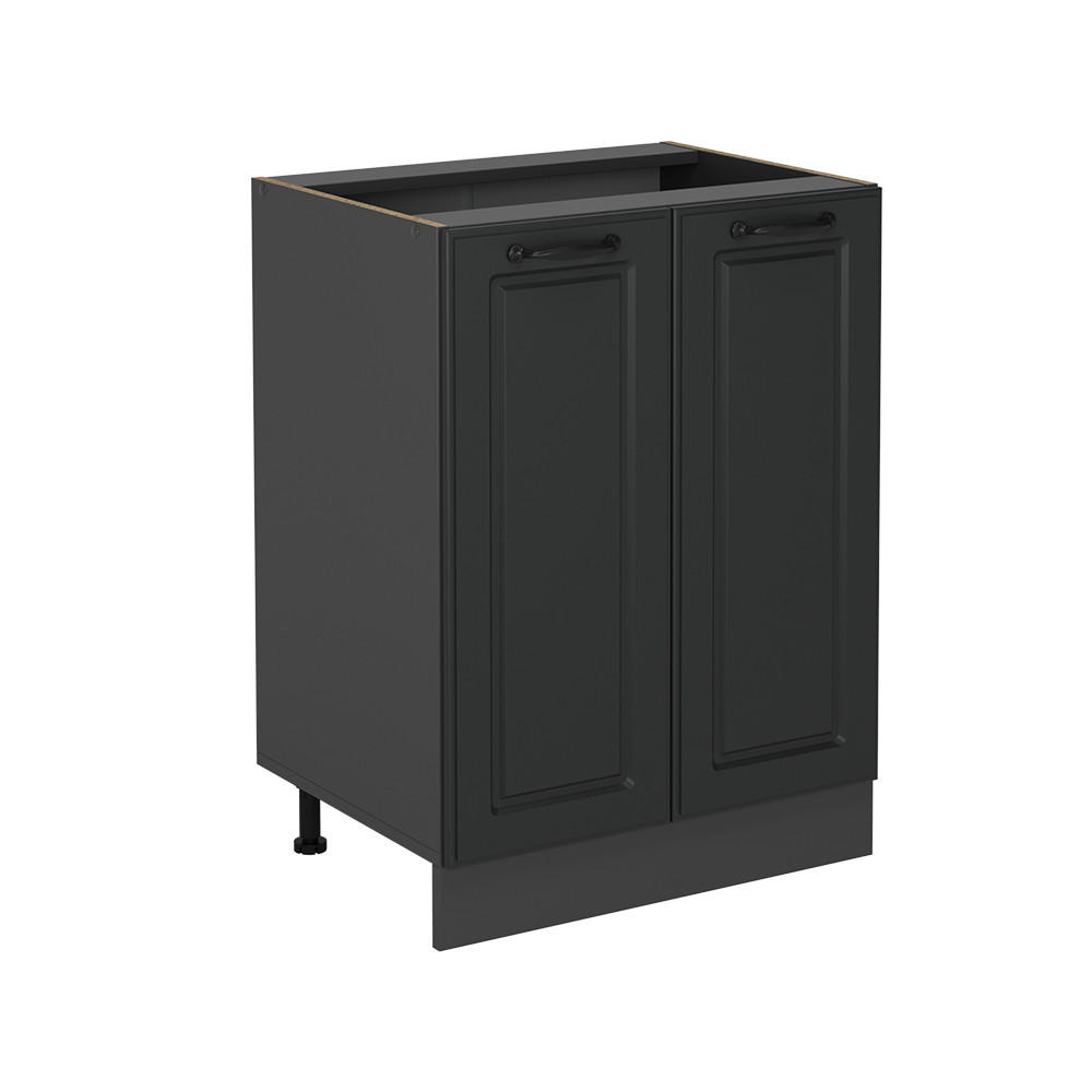 SPODNÍ SKŘÍŇKA KUCHYŇSKÉ LINKY R-Line Antracitový venkovský dům - antracitová, kompozitní dřevo (60/81.6/46cm) - Vicco